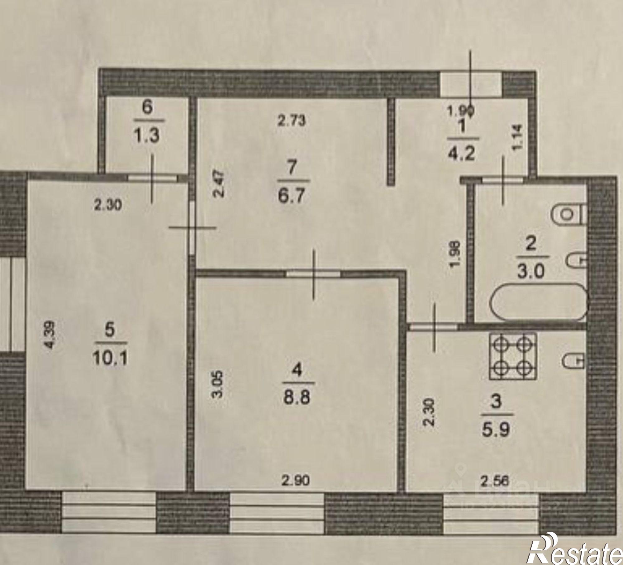 Купить квартиру за 4 300 000 рублей на проспект Ленина, 39