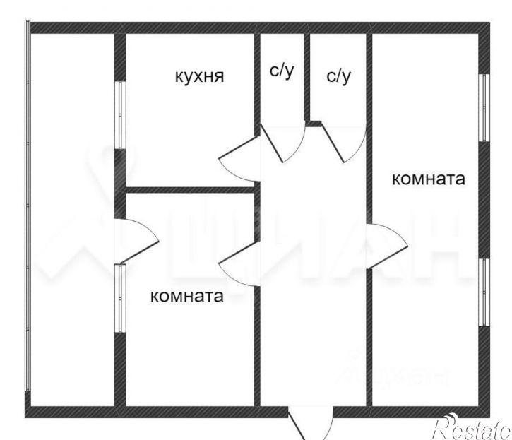 2-комн квартира улица Юности, 9,  д. 9