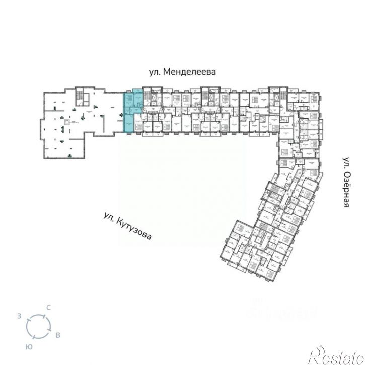2-комн квартира в новом доме улица Кутузова, 12,  д. 12